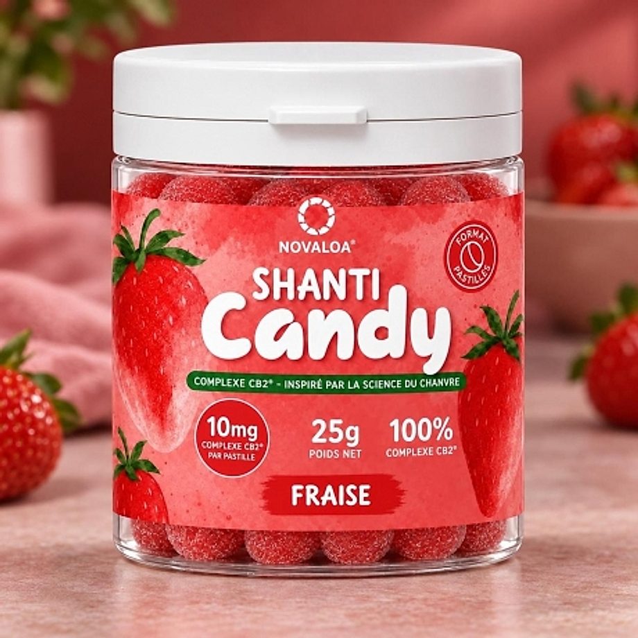 Pastilles Fraise Complexe CB2 Shanti Candy Novaloa Pastilles Fraise Complexe CB2 Shanti Candy Novaloa