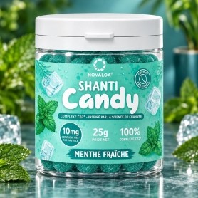Pastilles Menthe Fraîche Complexe CB2 Shanti Candy - Novaloa