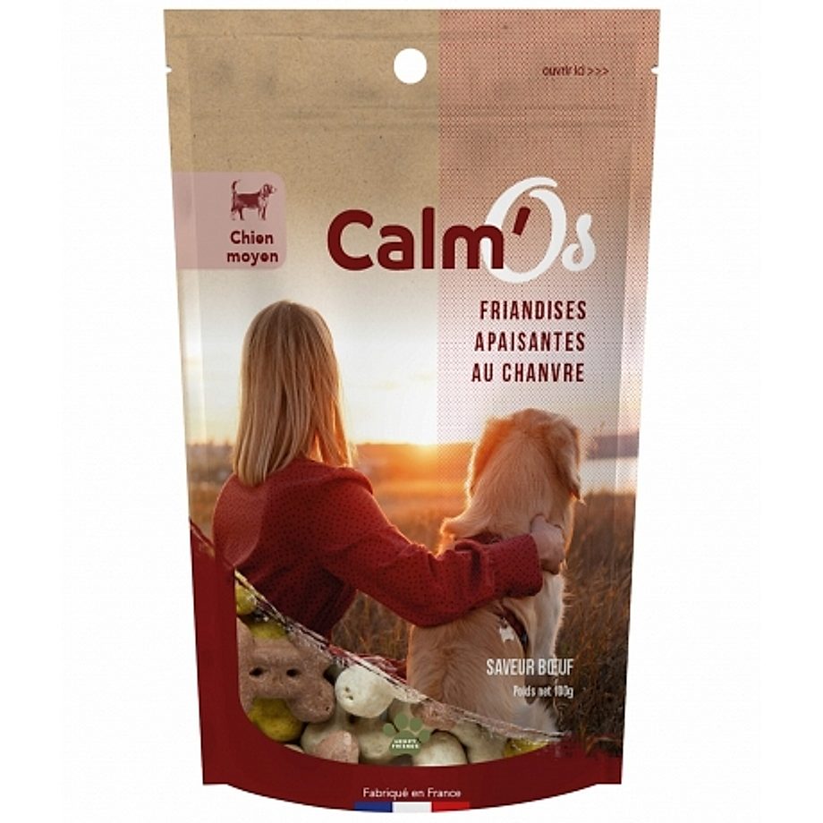 Croquettes au Chanvre Moyen Chien Calm'Os Novaloa Croquettes au Chanvre Moyen Chien Calm'Os Novaloa