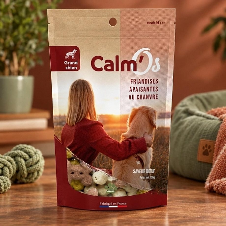 Croquettes au Chanvre Grand Chien Calm'Os Novaloa Croquettes au Chanvre Grand Chien Calm'Os Novaloa