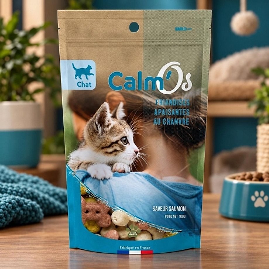 Croquettes au Chanvre pour Chat Calm'Os Novaloa Croquettes au Chanvre pour Chat Calm'Os Novaloa