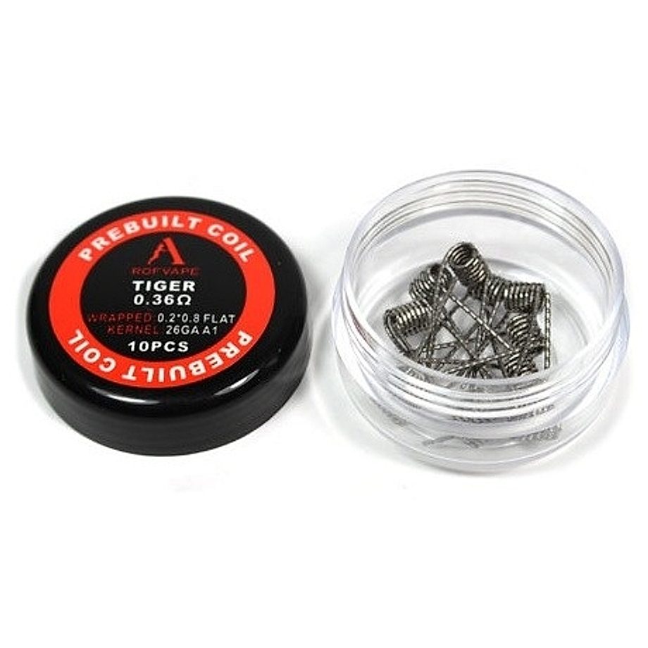 Boîte de 10 coils Tiger 0.36 ohm de Rofvape