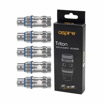 Résistance Triton 1.8 ohms de Aspire boite de 5