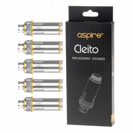 Résistance Cleito 0.4 ohm de Aspire boite de 5