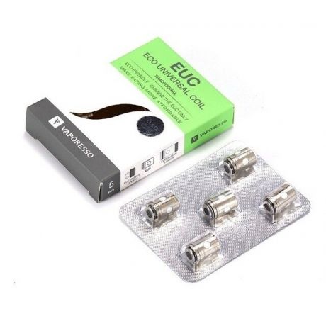 Résistance EUC 0.4 ohm de Vaporesso boite de 5