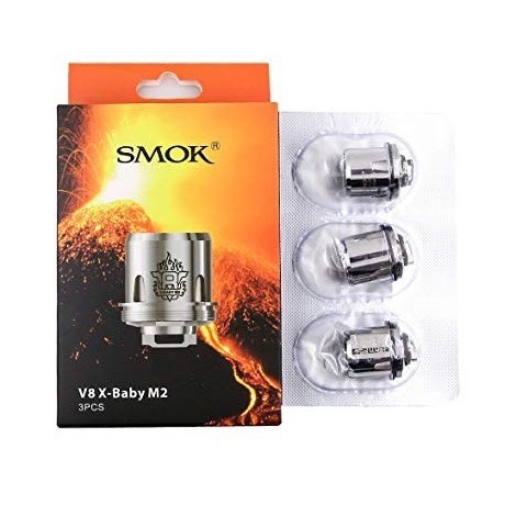 Résistance TFV8 X Baby V8 M2 0.25 ohm de Smok boite de 3