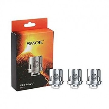 Résistance TFV8 X Baby V8 Q2 0.4 ohm de Smok boite de 3