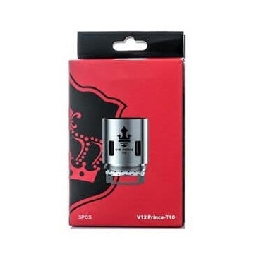 Résistance TFV12 V12 Prince T10 0.12 ohm de Smok boite de 3