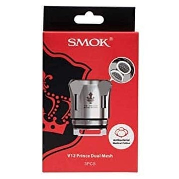 Résistance TFV12 V12 Prince dual mesh 0.2 ohm de Smok boite de 3