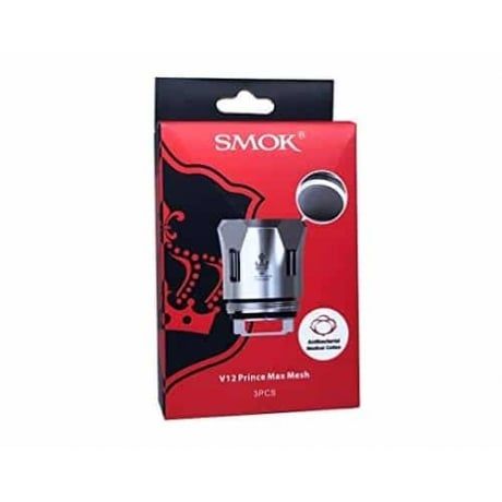Résistance TFV12 V12 Prince max mesh 0.17 ohm de Smok boite de 3