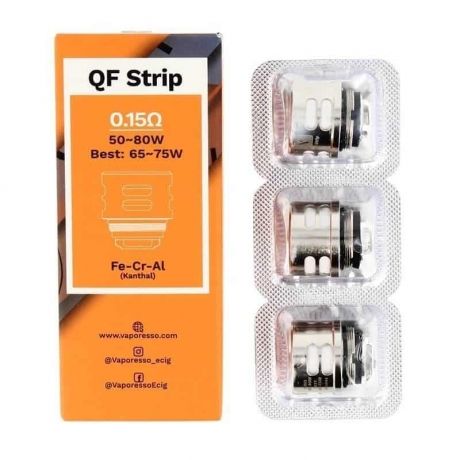 Résistance Skrr QF strip 0.15 ohm de Vaporesso boite de 3