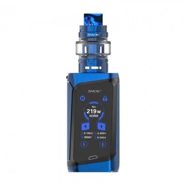 Cigarette electronique Kit Morph 219 et TF Tank de Smok couleur bleue