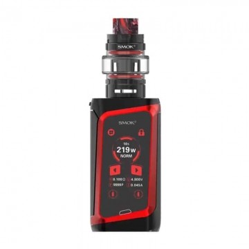 Cigarette electronique Kit Morph 219 et TF Tank de Smok couleur noir et rouge