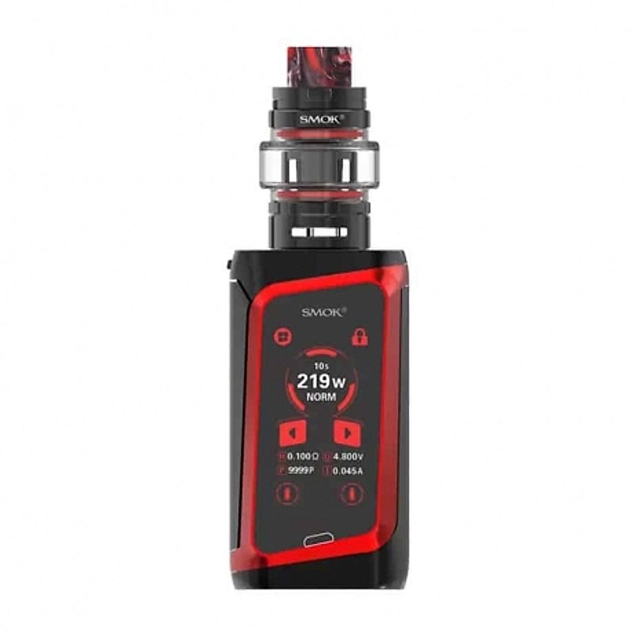 Cigarette electronique Kit Morph 219 et TF Tank de Smok couleur noir et rouge Cigarette electronique Kit Morph 219 et TF Tank de Smok couleur noir et rouge