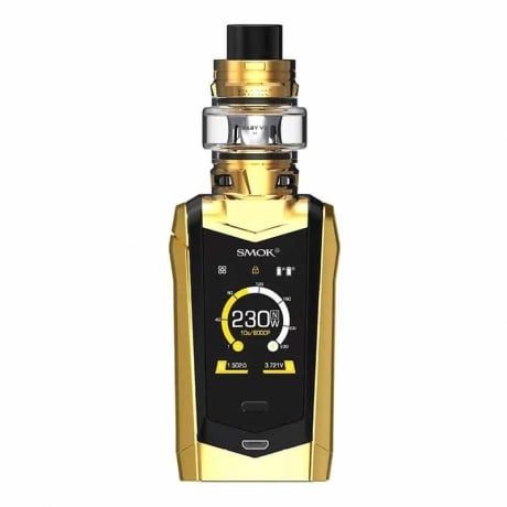 Cigarette electronique Kit Species et TFV mini V2 de Smok couleur or