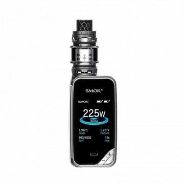 Cigarette electronique Kit X-Priv et TFV12 Prince de Smok couleur gris foncé