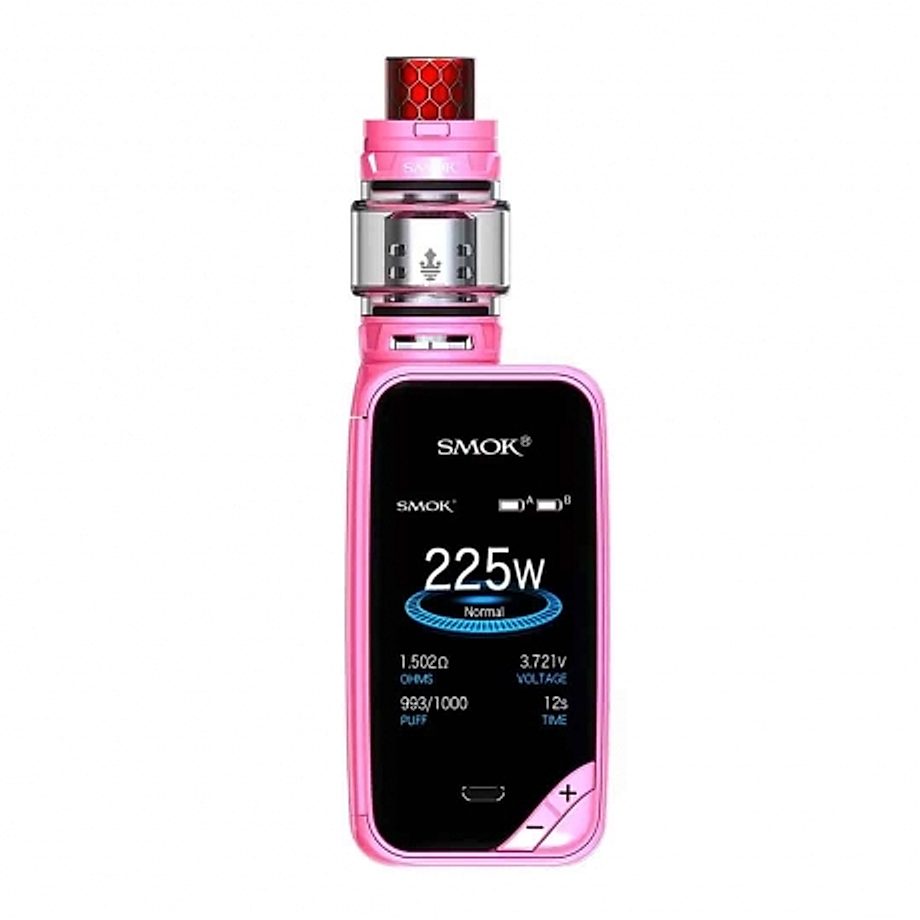 Cigarette electronique Kit X-Priv et TFV12 Prince de Smok couleur rose Cigarette electronique Kit X-Priv et TFV12 Prince de Smok couleur rose