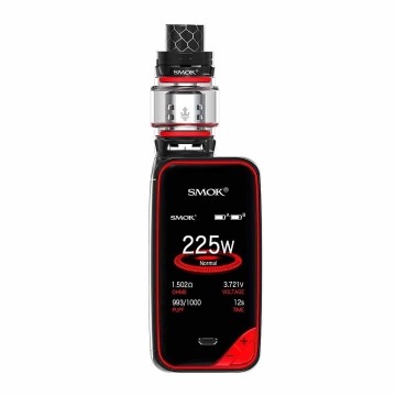 Cigarette electronique Kit X-Priv et TFV12 Prince de Smok couleur rouge