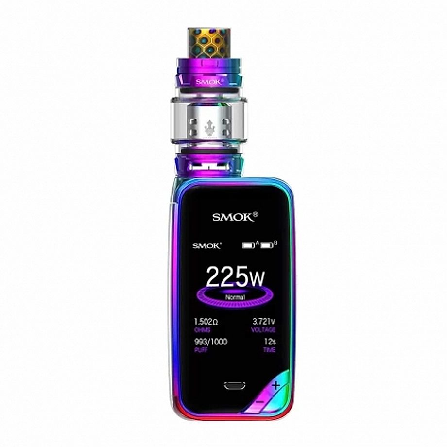 Cigarette electronique Kit X-Priv et TFV12 Prince de Smok couleur arc en ciel Cigarette electronique Kit X-Priv et TFV12 Prince de Smok couleur arc en ciel