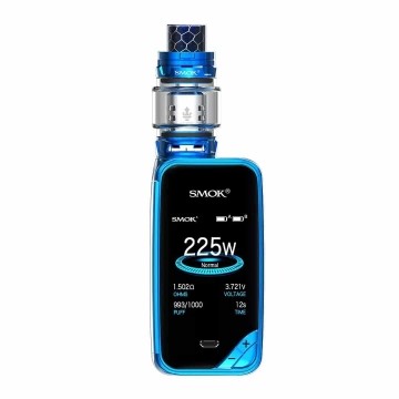 Cigarette electronique Kit X-Priv et TFV12 Prince de Smok couleur bleu