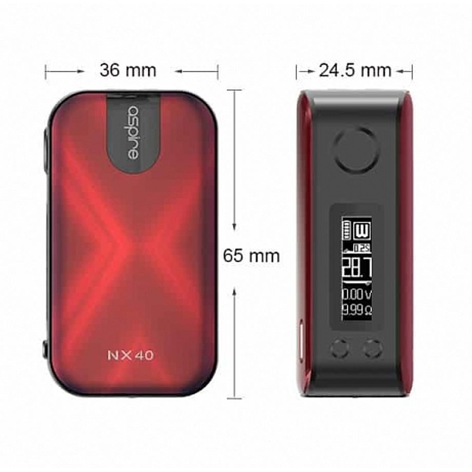 Batterie Nx40 Aspire couleur rouge Batterie Nx40 Aspire couleur rouge