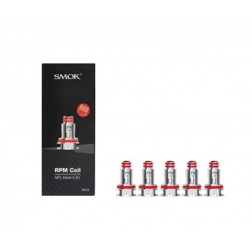 Résistance RPM MTL Mesh 0.3 ohm de Smok boite de 5