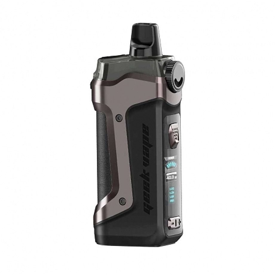 Cigarette electronique Kit Aegis boost plus de Geek Vape couleur gris foncé Cigarette electronique Kit Aegis boost plus de Geek Vape couleur gris foncé