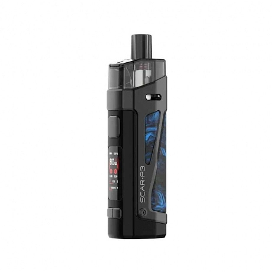 Cigarette electronique Pod Scar p3 de Smok bleue