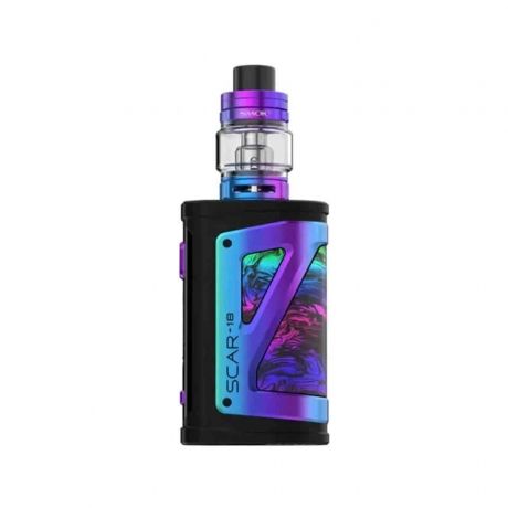 Cigarette electronique Kit cigarette electronique Scar 18 et TFV9 de Smok couleur rainbow