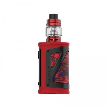 Cigarette electronique Kit cigarette electronique Scar 18 et TFV9 de Smok couleur rouge