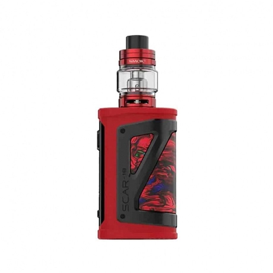 Cigarette electronique Kit cigarette electronique Scar 18 et TFV9 de Smok couleur rouge Cigarette electronique Kit cigarette electronique Scar 18 et TFV9 de Smok couleur rouge