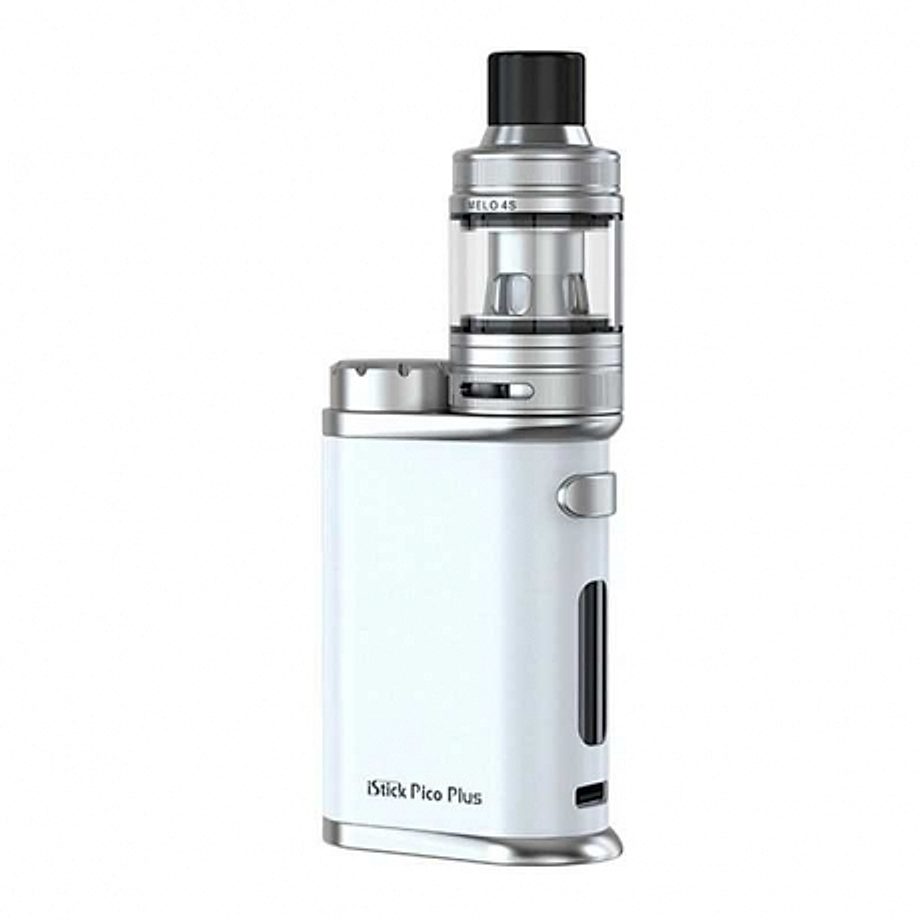 Cigarette electronique Kit Istick Pico plus et Melo 4S de Eleaf couleur blanc Cigarette electronique Kit Istick Pico plus et Melo 4S de Eleaf couleur blanc