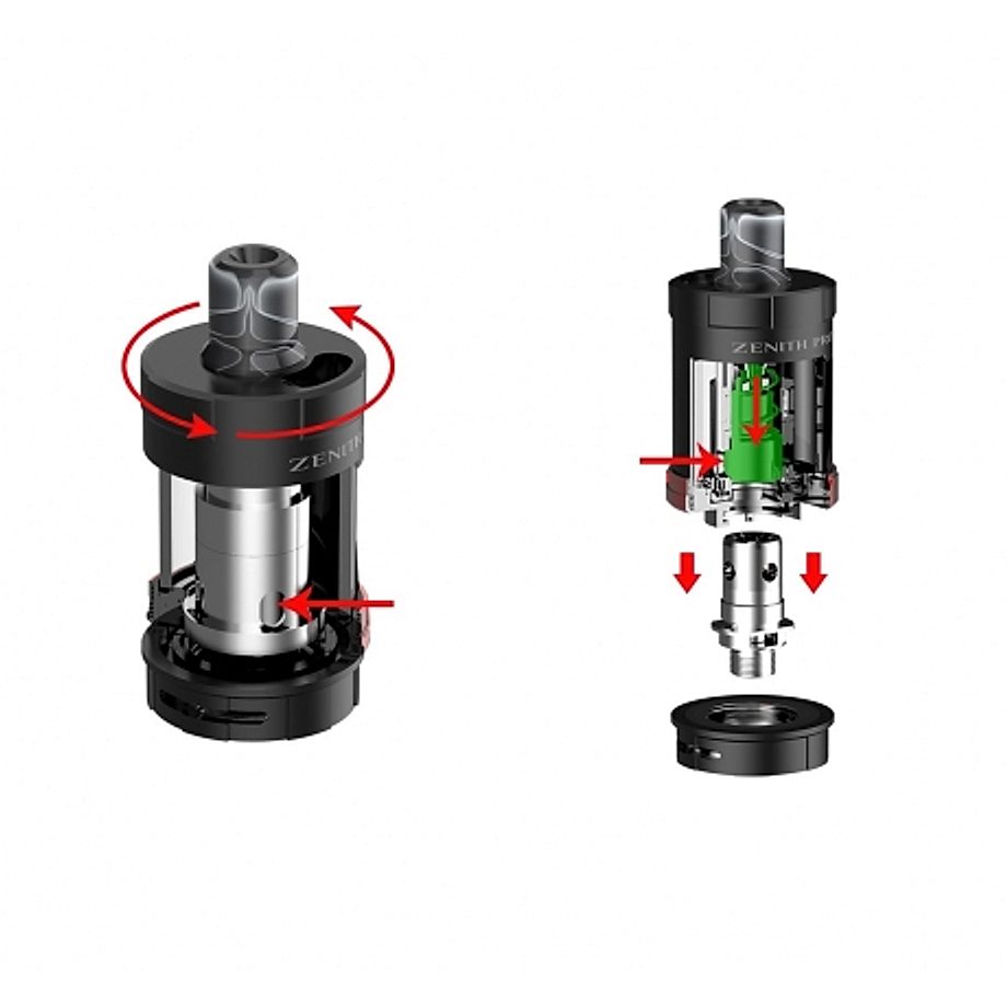 Remplissage du clearomiseur Zenith pro par Innokin Remplissage du clearomiseur Zenith pro par Innokin
