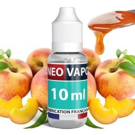 E-liquide pêche caramel, fruité