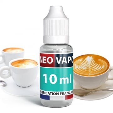 E-liquide cappuccino, mélange de café et lait