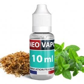 E-liquide tabac menthol à la menthe et tabac