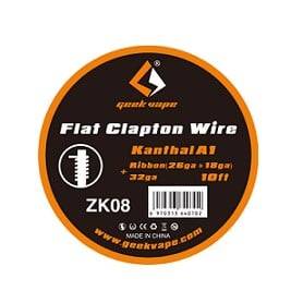Fil résistif Flat Clapton Wire Kanthal A1 3m de Geekvape