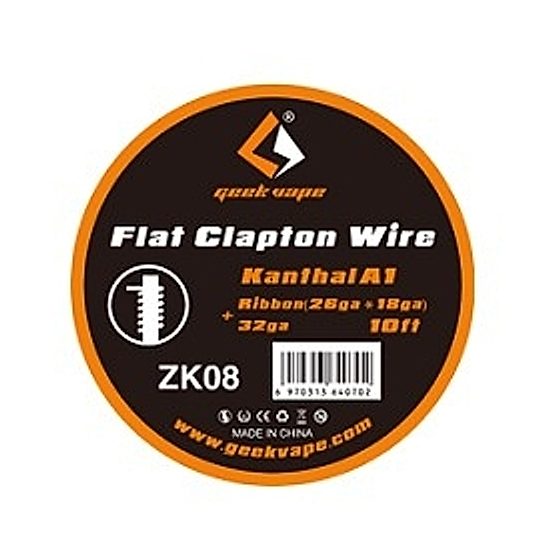 Fil résistif Flat Clapton Wire Kanthal A1 3m