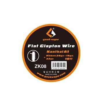 Fil résistif Flat Clapton Wire Kanthal A1 3m de Geekvape