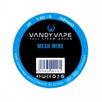 Fil résistif Mesh Wire SS316L 1.5m de Vandy Vape