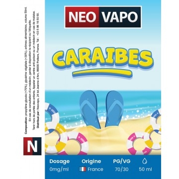 E-liquide Caraibes 50ml, fruité