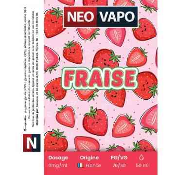 E-liquide Fraise 50ml, fruité
