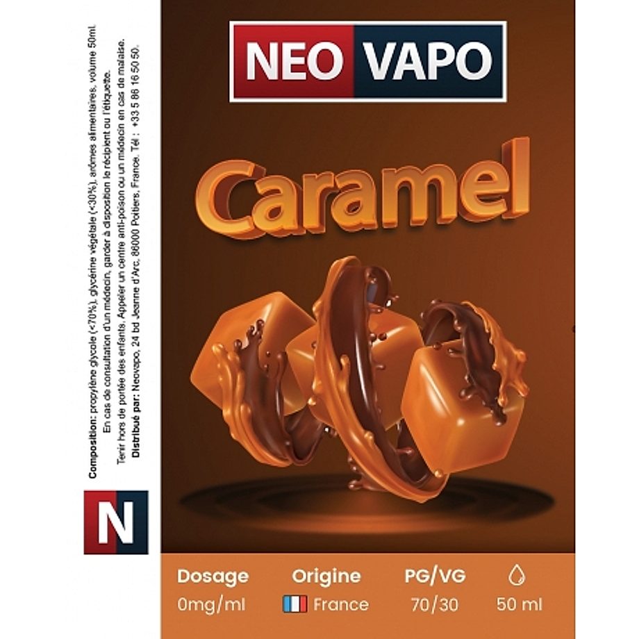 E-liquide Caramel 50ml, très gourmand