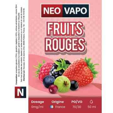 E-liquide Fruits rouges 50ml, le plein de fruit