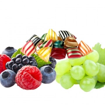 E-liquide Summer, fruits rouges, raisin blanc, bonbons