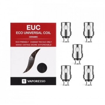 Résistance EUC eco universal ceramic 1.4 ohm de Vaporesso boite de 5