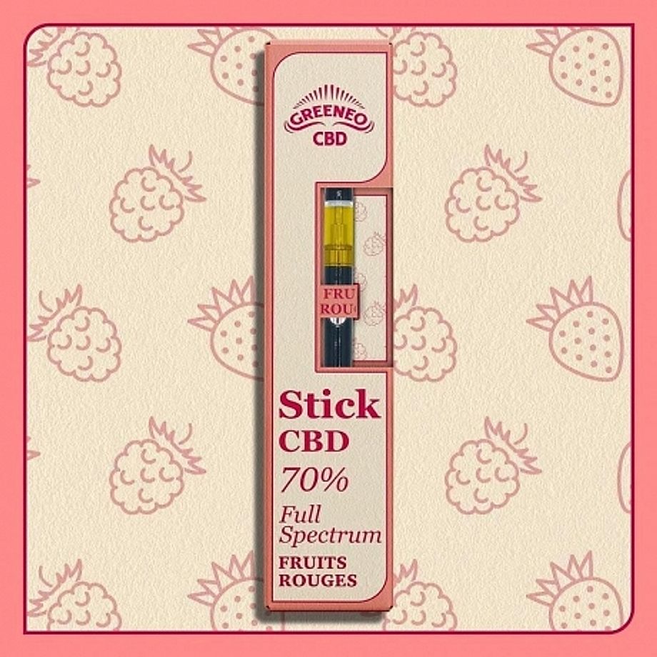 Stick Fruits Rouges CBD 70% Greeneo Stick Fruits Rouges CBD 70% Greeneo
