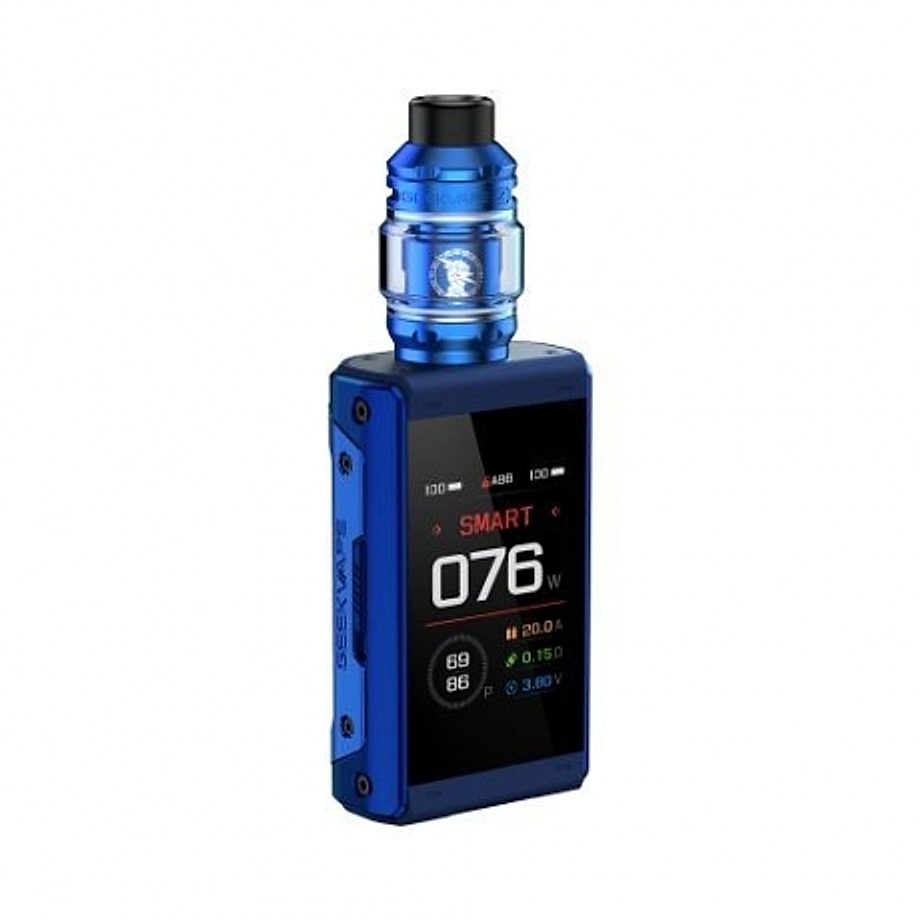 Cigarette electronique Kit T200 Aegis X Touch et Zeus couleur bleue Cigarette electronique Kit T200 Aegis X Touch et Zeus couleur bleue