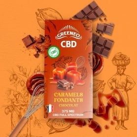 Caramels fondants chocolat CBD 375mg Greeneo