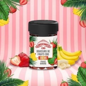 Bonbons Banane Fraise CBD 300mg Greeneo